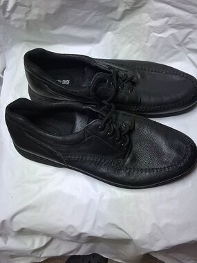 Earth Shoe Men's Black Casual Lace-Up Shoes Size 14 Preowned